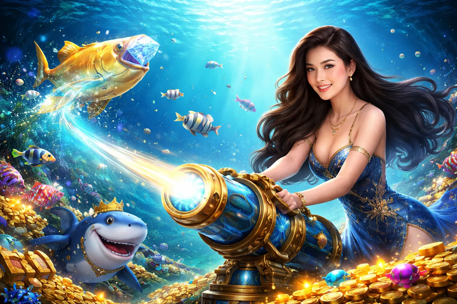 Hình ảnh game bắn cá với đồ họa sống động